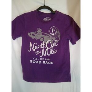 Gap Kids Graphic T Shirt Purple North Cal Mile Road Race Tee‎